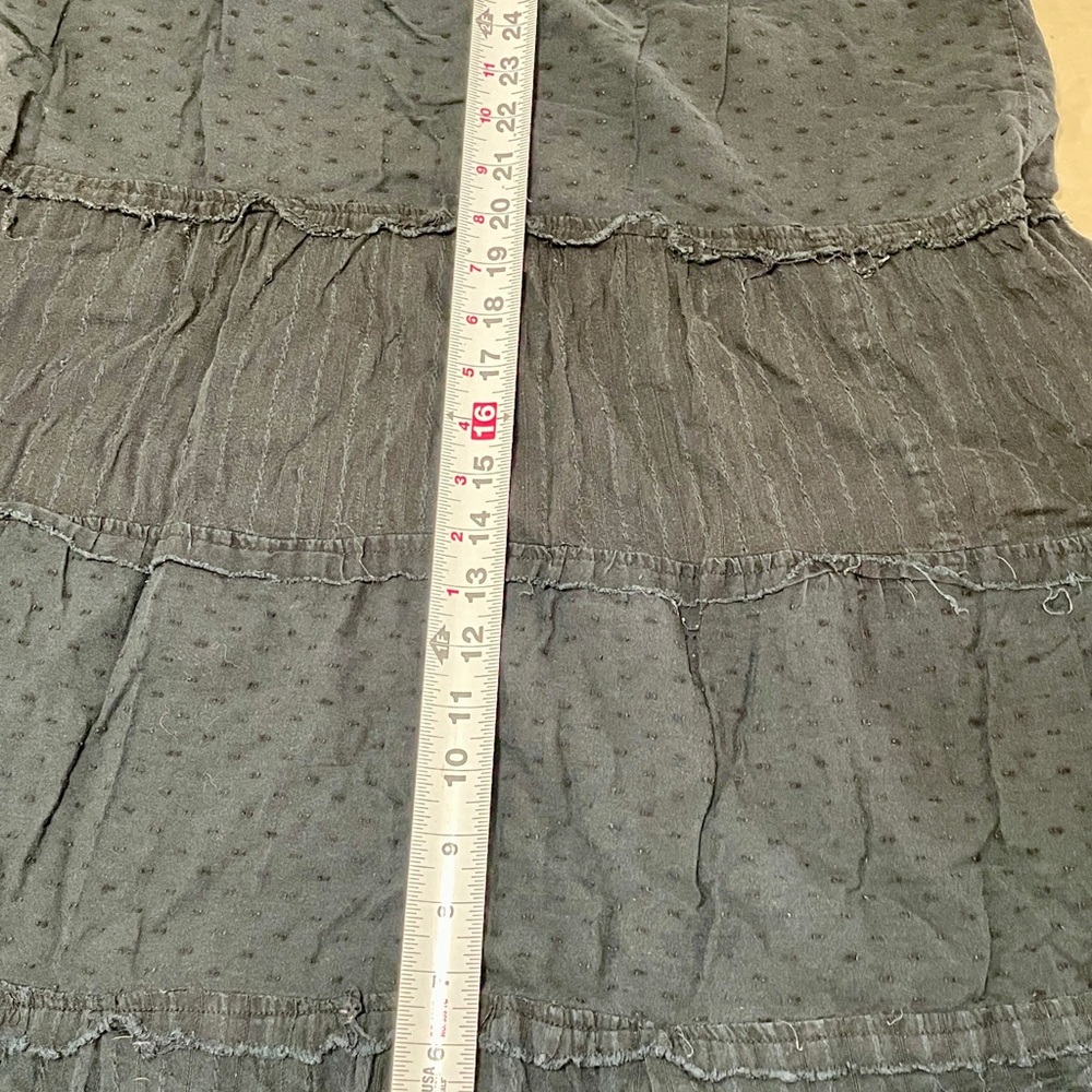 SO Black  XL Tiered Polka Dot Sleeveless Sundress Adjustable Straps - Picture 5 of 6